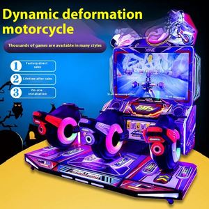 Nouvelle console de jeu vidéo de simulation familiale de grande taille, moto déformable 3 joueurs, thème Anime City, pour jeux à monnayeur - Product Image 3