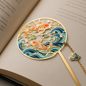 Marcadores de Lectura de Metal Esmaltado Personalizados Vibrantes con Anillo de Salto para Regalos de Biblioteca - Product Image 2
