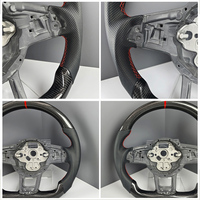 Volant de voiture en fibre de carbone sans bouton pour VW Golf 6 7 Jetta GTI Polo CC Passat Tiguan Sharan Scirocco