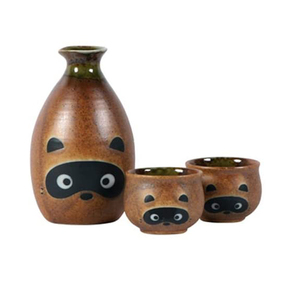 Juego de barware japonés barato Juego de sake de cerámica negro mate liso y botella de sake bienvenida personalizada - Product Image 4