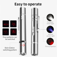 2024 vente en gros 3 en 1 stylo Laser chat électronique USB Rechargeable point rouge lumière chats Teaser jouets bâton interactif