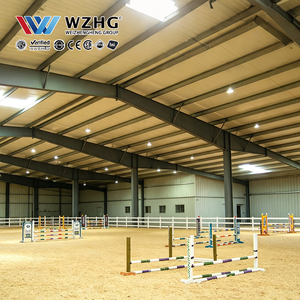 Arène équestre préfabriquée en acier avec une grande structure à travée libre pour les projets d'équitation professionnelle - Product Image 1