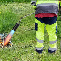 Pince de pistolet à feu BBQ à décongélation étanche de style américain torche de désherbage et de soudage de jardin avec cerceau de gorge refroidi à l'eau pour gaz butane