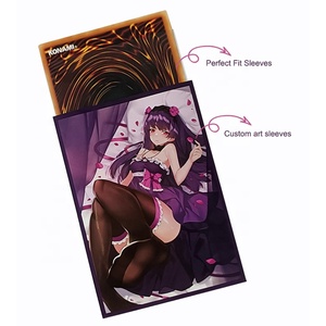 Fundas Personalizadas para Cartas MTG <span class=keywords><strong>Yugioh</strong></span> con Arte Holográfico Impreso, Fundas para Cartas Coleccionables con Estampado de <span class=keywords><strong>Chicas</strong></span> Anime - Product Image 3