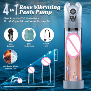 Electric Penis Pump Vacuum Suction Aircraft Cup Waterproof Male Masturbation Device with <b>Stretching</b> Function Adult Sex Products - Product Image 3