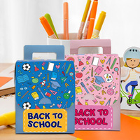 Cadeaux de bonbons en forme de cartable pour la rentrée scolaire, conteneur en papier
