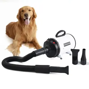 Soplador de agua para mascotas, alta potencia, ajustable, 2400W, silencioso, secador de pelo para perros y Mascotas