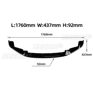 Pour BMW F87 M2 2016-2021, kit carrosserie style CS, séparateur de pare-chocs avant, aspect carbone noir brillant - Product Image 4