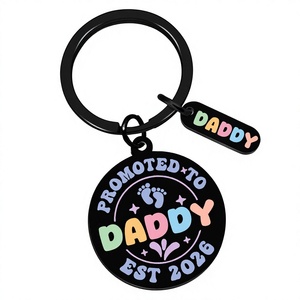 Nuovi Portachiavi in Lega per Rivelazione del Sesso del Bambino 2026 - Regalo per il Futuro Papà - Product Image 4