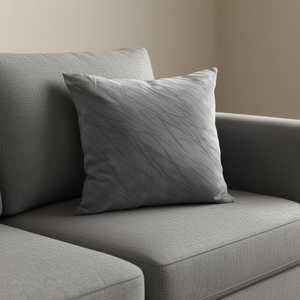 Cuscino in Tessuto Scamosciato a Righe Antelina con Lime 45*45, Eleganti Cuscini e Imbottiture per Sedute - Product Image 2