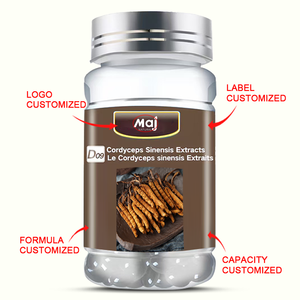 Cápsulas de Cordyceps Sinensis, Extracto Herbal, Suplemento para el Cuidado de la Salud, Antienvejecimiento, Mejora la Inmunidad - Product Image 2