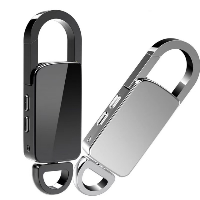 Professional HD Noise Cancelling Keychain Voice Recorder MP3 Format 25 Hours Recording Time Portable Business Meeting Recorder