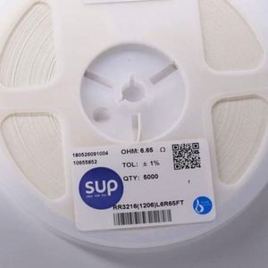 Whole Sale RR3216 1206L6R65FT 1206 3216 Resistors Chip Resistors SMD Resistors 6.65ohm 1% 1/4W Thick Film Resistor - Product Image 1