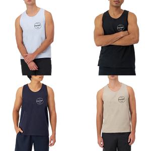 Camiseta deportiva personalizada para gimnasio para hombre, 95% algodón, 5% licra, transpirable, deportivo, holgado, de alta elasticidad, chaleco informal de punto, respetuoso con el medio ambiente - Product Image 5
