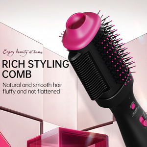 Brosse Sèche-Cheveux Électrique en Céramique à Air Chaud, Double Usage Humide/Sec, Chauffage Rapide, Usage Domestique, 45W, Rose - Product Image 3