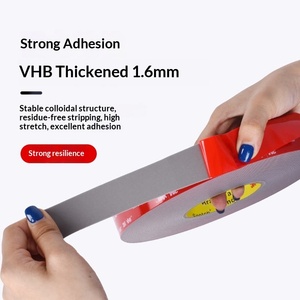 Nastro <span class=keywords><strong>Biadesivo</strong></span> Acrilico 3M GPL-160GF ad <span class=keywords><strong>Alta</strong></span> Resistenza, Resistente al Calore, Spessore 1,6mm, Senza Residui, Adesivo <span class=keywords><strong>Biadesivo</strong></span> di Grado Automobilistico - Product Image 4