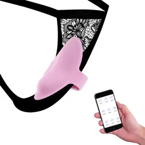 Girlspower APP Control remoto forma de mariposa Panty vibrador clítoris Stmulation Correa en bragas adultos juguetes sexuales para mujeres - Product Image 4