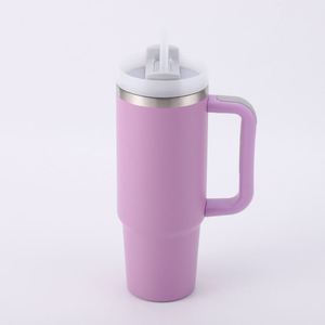 Gobelet de voyage isotherme sous vide 30oz H2.0 avec poignée, couvercle et paille, antidérapant, personnalisable avec logo ODM - Product Image 2