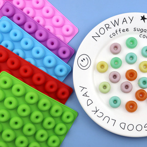 Chất lượng cao 48-liên kết Silicone sô cô la bánh rán khuôn tự làm sô cô la Silicone khuôn tự chế nướng lửa sơn sáp bảng khuôn - Product Image 3