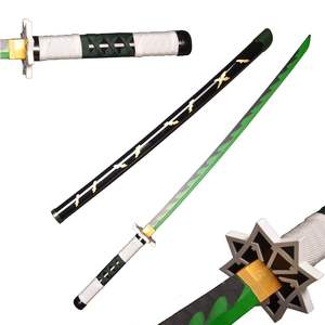 Caliente 104cm completo Demon Slayer Anime espada <span class=keywords><strong>Cosplay</strong></span> Muichirou Kyoujurou Zenitsu Tanjirou Giyuu espadas de juguete de madera - Product Image 3