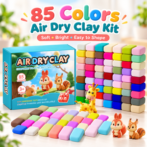 ชุดดินปั้นแห้งเร็ว 85 สี แพ็คแคนดี้ ดินปั้นแท่งนุ่ม สีสดใส ไม่เหนียวเหนอะหนะ สำหรับเด็ก งานประดิษฐ์ DIY ขายส่ง - Product Image 1