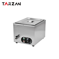 Bain-marie électrique professionnel en acier inoxydable de qualité alimentaire pour soupes et aliments, ensemble de chauffe-plats pour restaurant