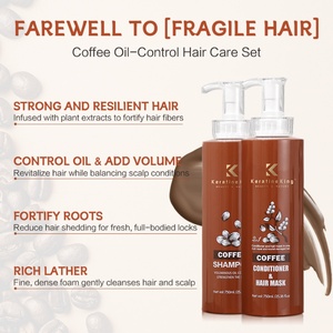 Wholesale Private Label High Quality Salon Bulk Order of <b>Shampoo</b> Hair Care Products Sets Coffee Bulk <b>Shampoo</b> and Conditioner - Product Image 5