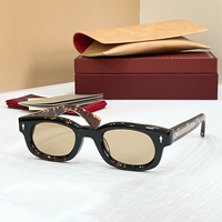 Lunettes de soleil carrées rétro tendance avec verres polarisés UV400, monture rectangulaire populaire pour femmes et hommes, idéales pour les voyages et les vacances