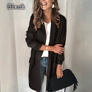 بليزر نسائي بأكمام طويلة, بليزر نسائي بأكمام طويلة بتصميم عصري باللون الأحمر الوردي - Product Image 3