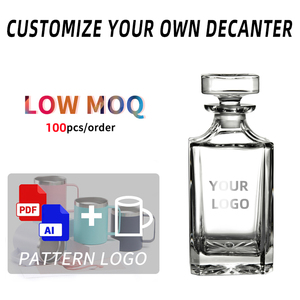 <span class=keywords><strong>Carafe</strong></span> à whisky et vin Wevi en verre cristal transparent sans plomb, de haute qualité, moderne, fabriquée à la machine, 750 ml, pour <span class=keywords><strong>a</strong></span>érer l'<span class=keywords><strong>alcool</strong></span> - Product Image 4