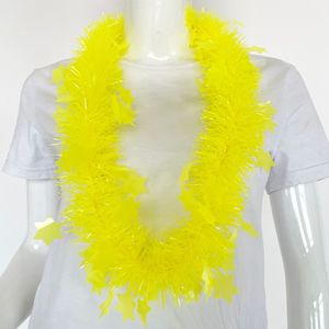 Venta al por mayor de fábrica: Guirnalda de cinco estrellas de plástico fluorescente personalizada con temática neón, anillo de cuello para fiesta de carnaval, bola. - Product Image 2