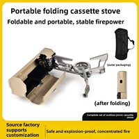 Réchaud à gaz portable pliable pour l'extérieur, pour 3 à 5 personnes, alimenté au butane, pour casseroles et marmites chaudes, barbecue avec déflecteur de vent