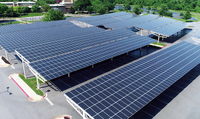 Système de structure de stationnement solaire en acier galvanisé à chaud et en aluminium, étanche, pour carport photovoltaïque, résistant aux vents jusqu'à 60 m/s