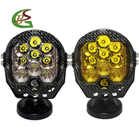 Feux antibrouillard 5 pouces pour moto, feux modifiés rouge, vert, jaune, bleu, feux latéraux en aluminium, LED super lumineux, étanches IP67