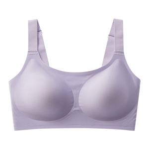 Shanhao biancheria intima senza soluzione di tutti i giorni senza soluzione di continuità reggiseno di gelatina senza fili con sottili spalline di seta convertibili larga in maglia Logo sulla tazza - Product Image 6