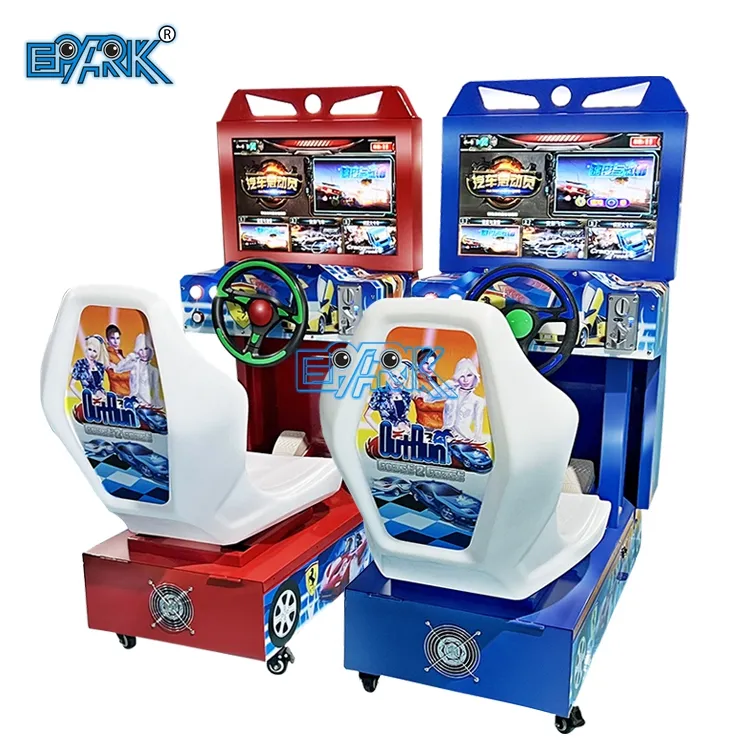 Coin Operated Arcade Game Machine Kids Outrun 22 LCD Car Racing Simulator Game Machine