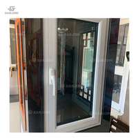 Fenêtre design moderne PVC verre trempé cadre en plastique pour chambre à coucher salon fenêtre Upvc fenêtre en verre fenêtre battante
