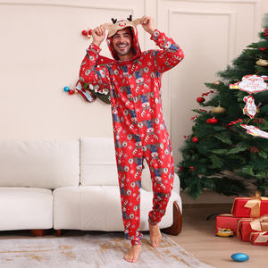 In stock di natale famiglia abbinata tuta di natale capodanno festa di Natale In cotone abbinato pigiama di natale per la famiglia - Product Image 2