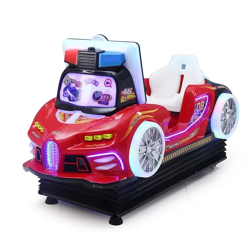 New coin-operated children's amusement 3d kiddie rides rocking car game machine