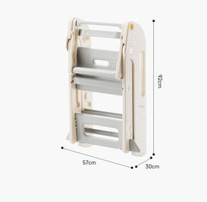Tabouret d'apprentissage pliable et <span class=keywords><strong>empilable</strong></span> en plastique réglable VSUCH, portable, 2-3 marches, aide à l'apprentissage, <span class=keywords><strong>tour</strong></span> de sécurité pour bébé, enfant en bas âge - Product Image 5