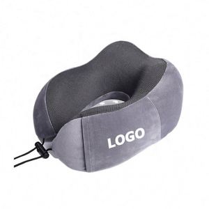 Custom Logo <b>Memory</b> Foam Travel Neck <b>Pillow</b> - Comfortable U Shaped Airplane <b>Pillow</b> for Promotional Gifts - Product Image 1