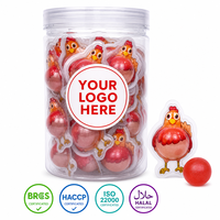 Bonbons Gélifiés en Forme de Poulet à Remplir de Confiture de Fruits, Marque Blanche, Vente en Gros pour Fêtes et Événements