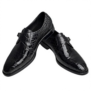 Mocasines de lujo de piel de cocodrilo Zapatos de vestir de piel de cocodrilo hechos a mano Zapatillas de piel de cocodrilo auténtica - Product Image 1