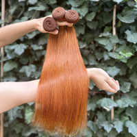 Vente en gros usine – Extensions de cheveux humains naturels, tissées à la main, teintes, de 12 à 30 pouces, en lots