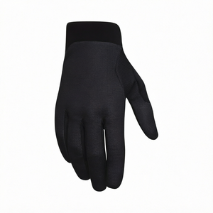 Gants de moto noirs mi-doigts antidérapants compatibles écran tactile pour le cyclisme en extérieur - Product Image 1
