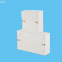 Boîtes électriques, conduits et raccords, boîte de surface en PVC blanc pour prise murale, boîte de jonction à montage encastré IP67