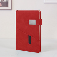Nouveau carnet de notes promotionnel en cuir PU A5 de haute qualité avec boucle magnétique, noir, personnalisable avec logo, idéal comme cadeau 2026