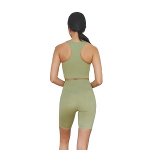 Shorts de sport pour femmes, respirants, à séchage rapide, écologiques, taille mi-haute, imprimés, pour le cyclisme, le yoga, la course à pied - Product Image 5
