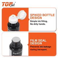 Topjet GT 51 52 GT51 GT52 GT53XL tinta isi ulang botol berbasis air massal warna kompatibel untuk HP DeskJet GT 5810 5820 415 Printer