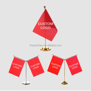 International World Country <strong>Flags</strong> <strong>Office</strong> Desk <strong>Display</strong> Promotional <strong>Table</strong> <strong>Flag</strong> with Stand - Product Image 3